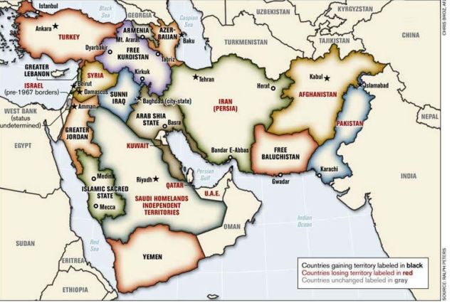 Ralph Peters Map The Project for the New Middle East