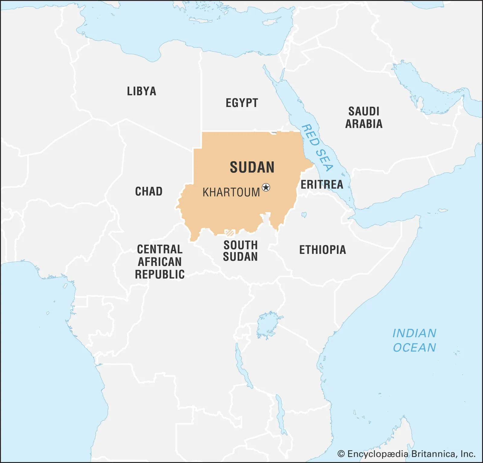 Sudan map